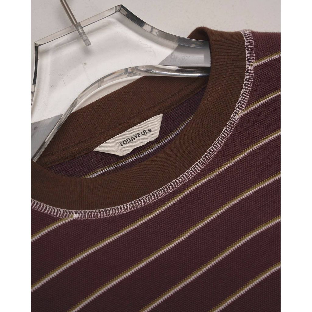TODAYFUL Border Long T-shirts 26aw