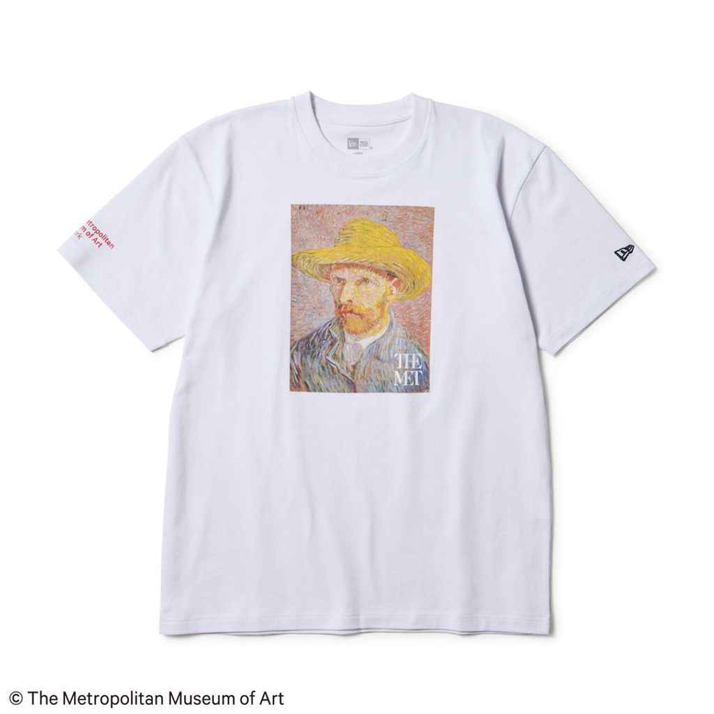 NEW ERA  半袖 コットン Tシャツ The Met フィンセント・ファン・ゴッホ ホワイト レギュラーフィット
