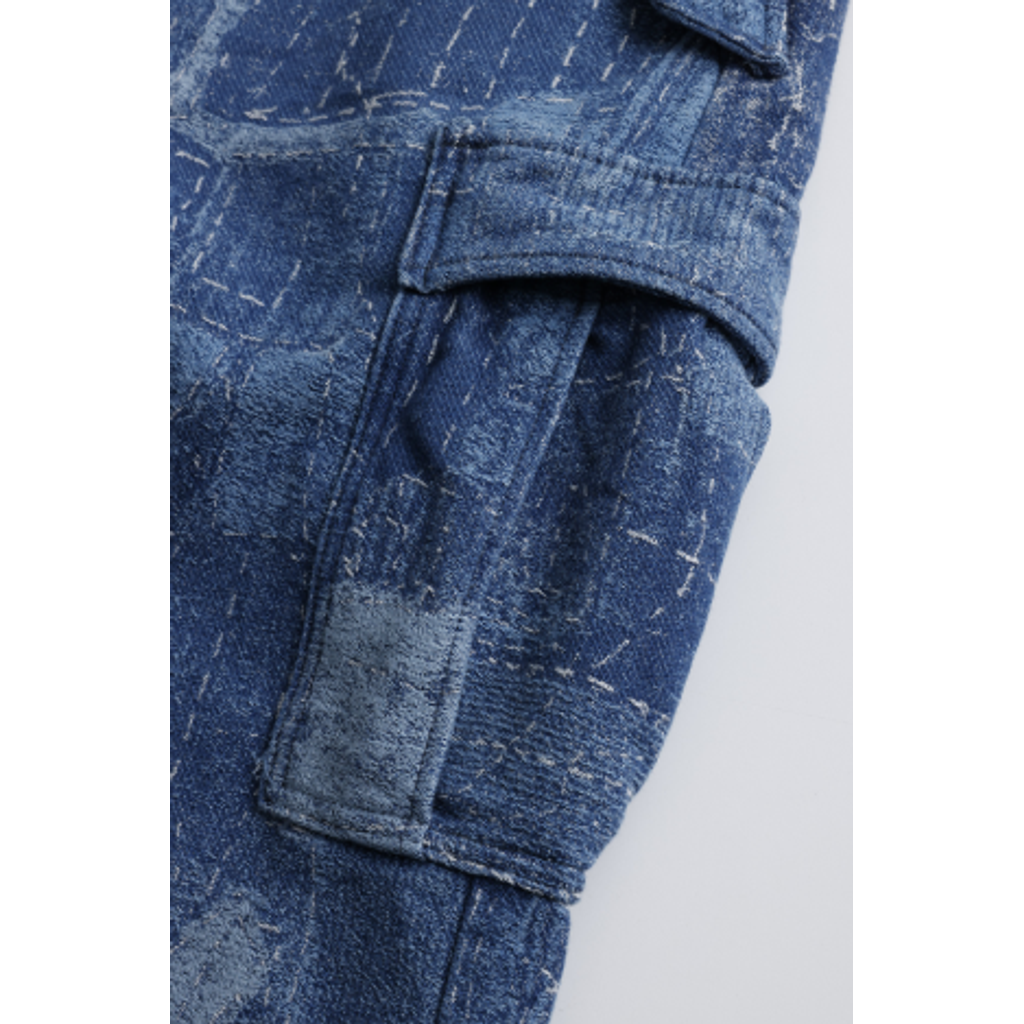 FDMTL FA26PN51JU  BORO JACQUARD CARGO PANTS 3YR WASH