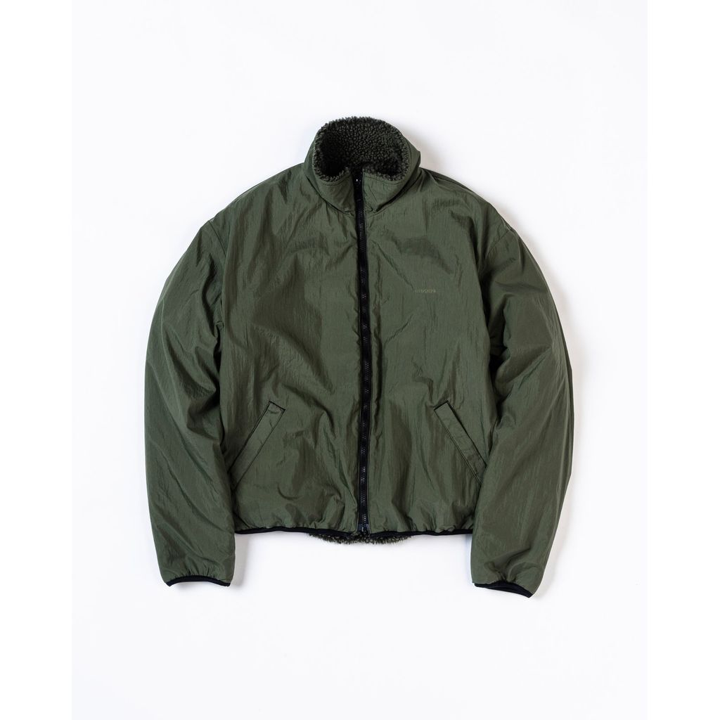 ANACHRONORM REVERSIBLE BOA JACKET OLIVE