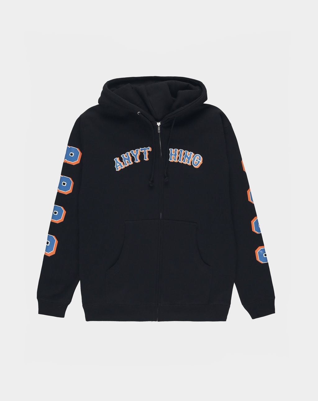 aNYthing 8 Is Enough Zip Hoodie - Black