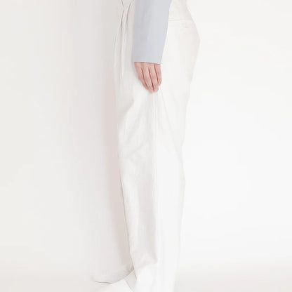 YAECA Chino Cloth Trousers Two Tuck Straight