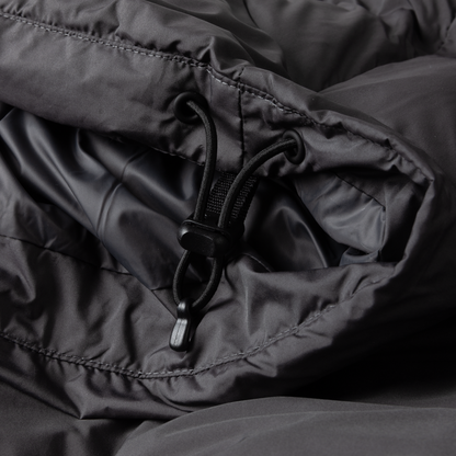 Dime Pleated Puffer (Charcoal)