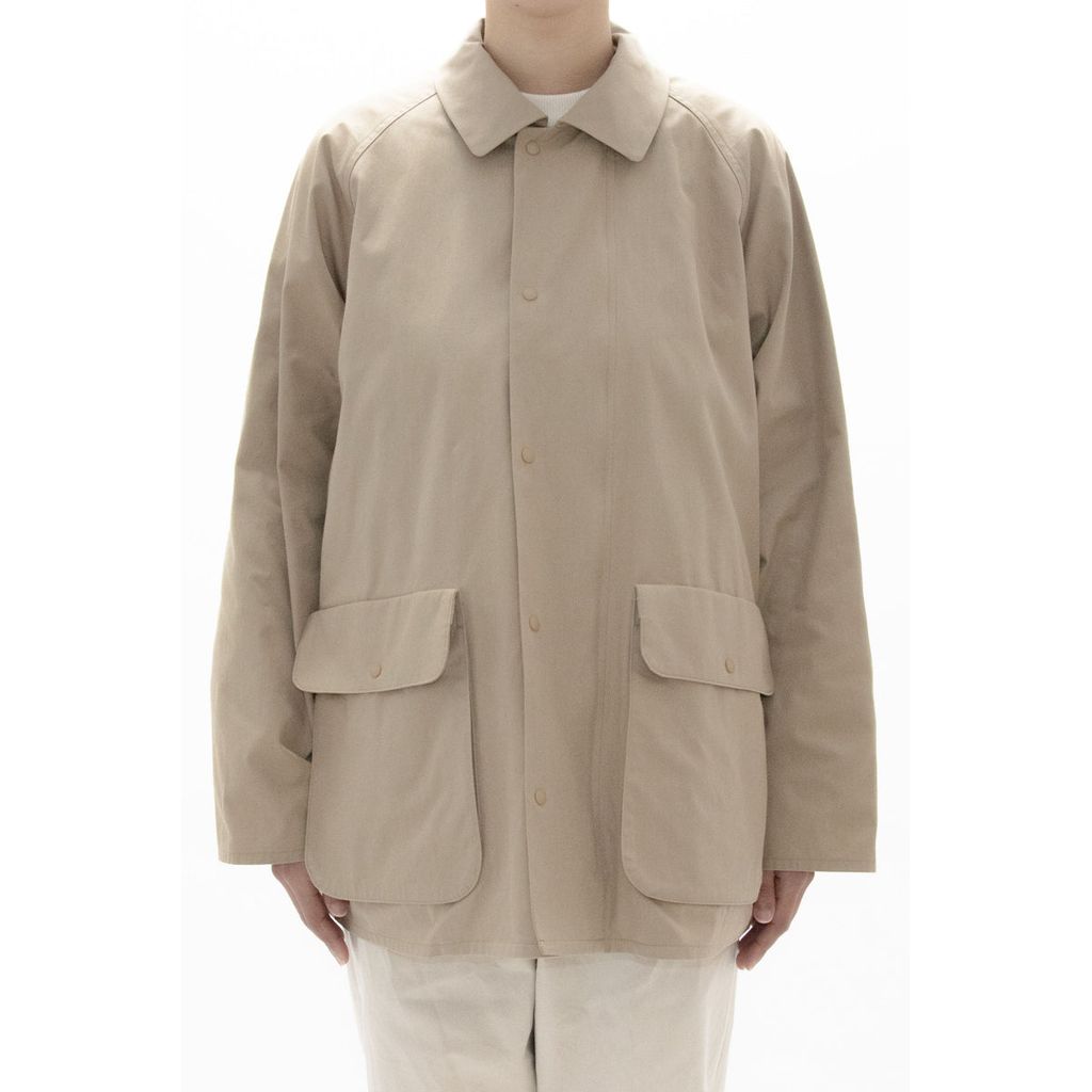 YAECA  Zip and Button Short Coat