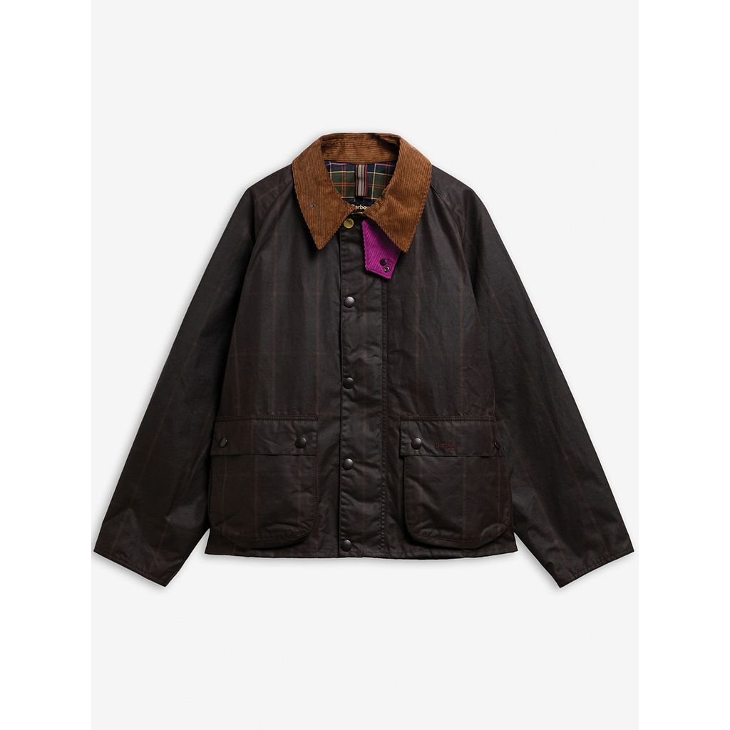 《Barbour × Paul Smith》【TRANSPORT / トランスポート】Window Pane ワックス ショート ジャケット