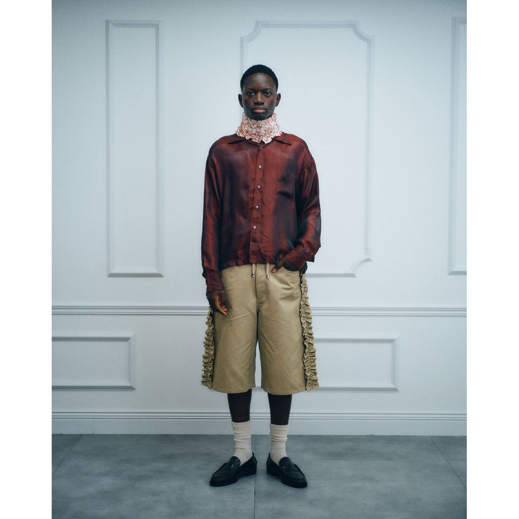NICK GEAR Frill Chino shorts