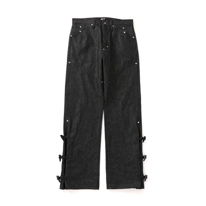 FAF NEWCOMMUNE Wide Leg Denim Pants Rigid