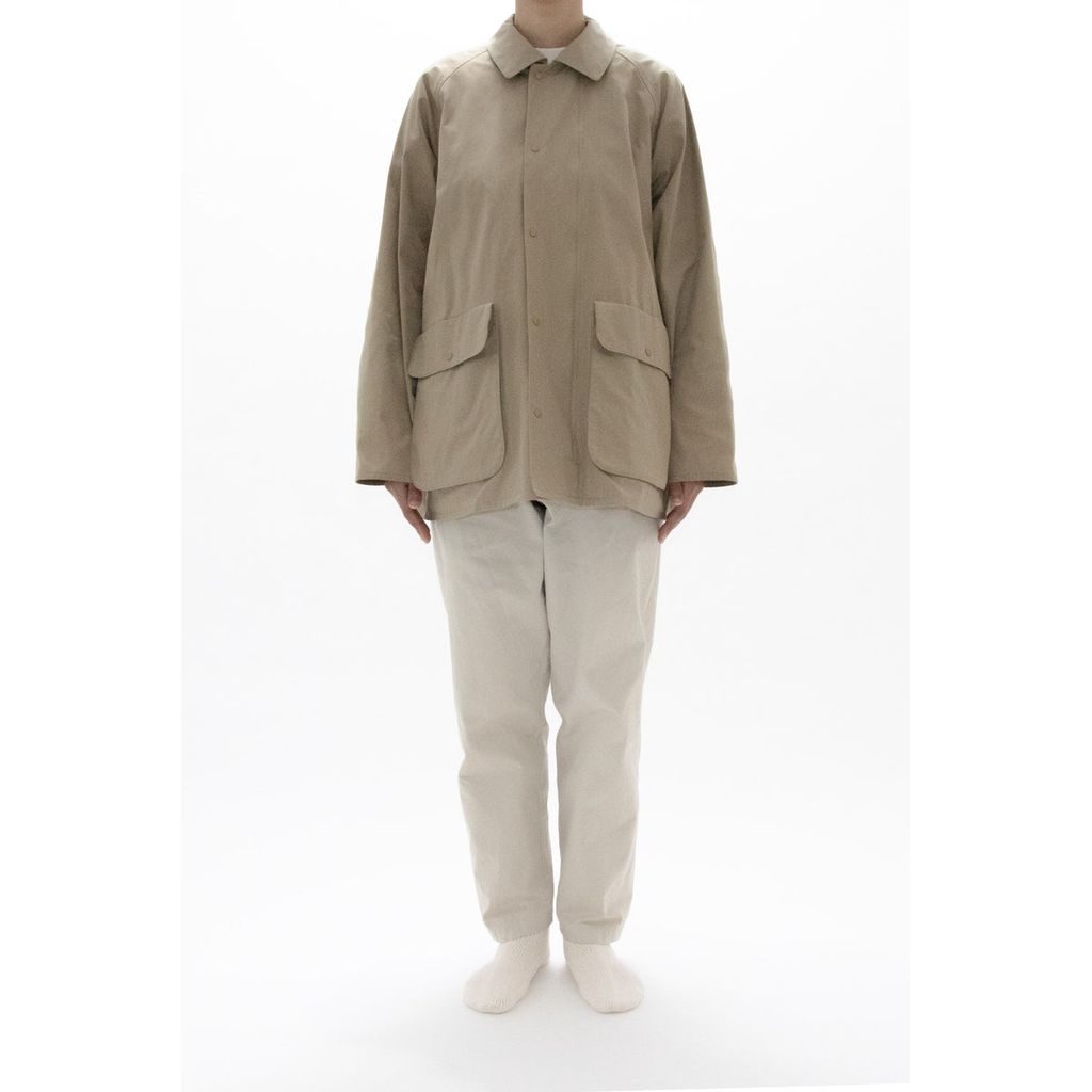 YAECA  Zip and Button Short Coat