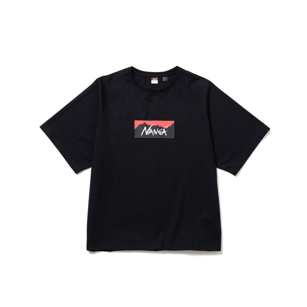 NANGA  ECO HYBRID BOX LOGO LOOSE FIT TEE(UNISEX)