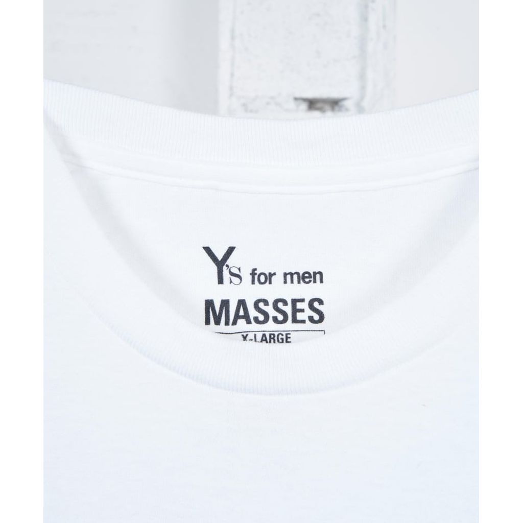 Y's for men × masses ROUND BODY SHORT SLV A/ BULLET
