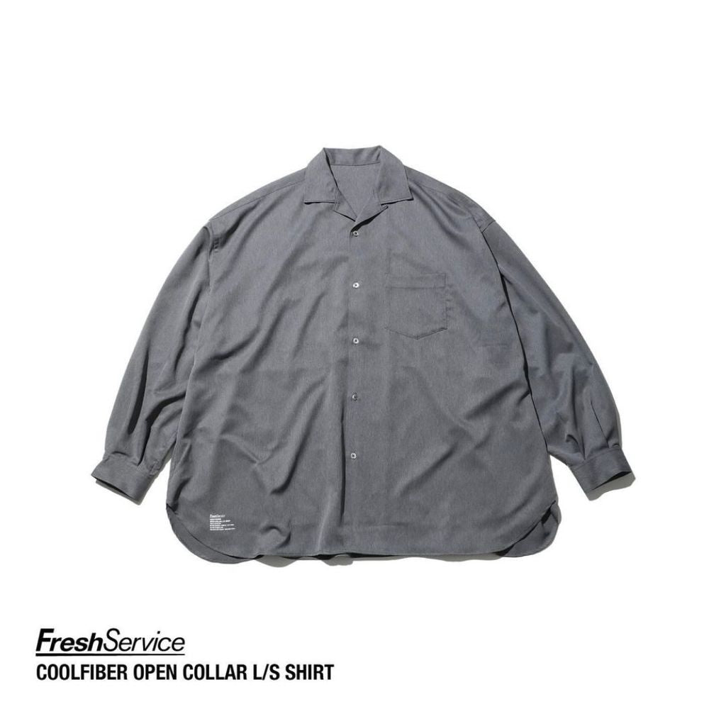 FreshService "COOLFIBER OPEN COLLAR L/S SHIRT"