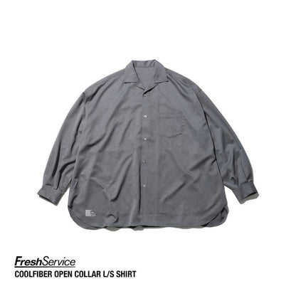 FreshService "COOLFIBER OPEN COLLAR L/S SHIRT"