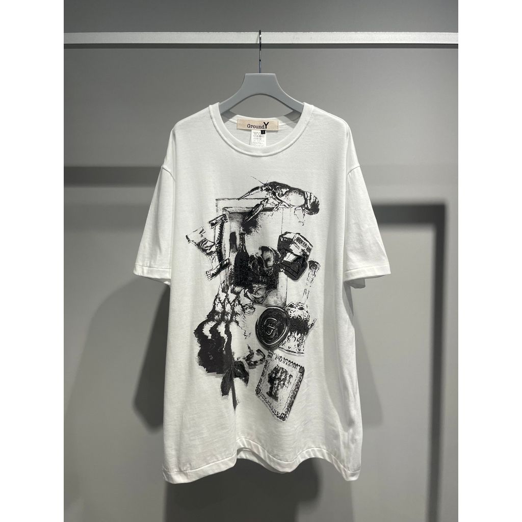 Ground Y COTTON JERSEY CHAOS T-SHIRT
