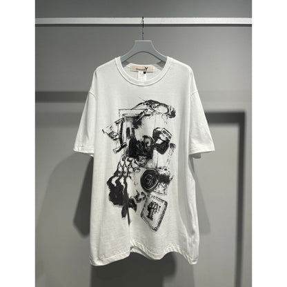 Ground Y COTTON JERSEY CHAOS T-SHIRT