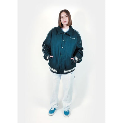 APPLEBUM COLLARED MELTON STADIUM JACKET / 2520604