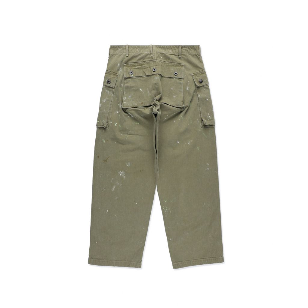 BOW WOW PAINT STAINED USMC P-44 HBT TROUSERS