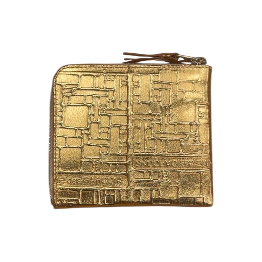 Wallet COMME des GARCONS Embossed Logotype2（Gold）