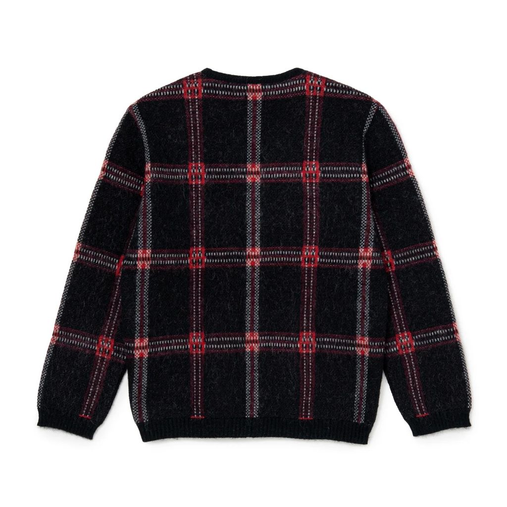 RATS MOHAIR CHECK CARDIGAN