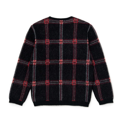 RATS MOHAIR CHECK CARDIGAN
