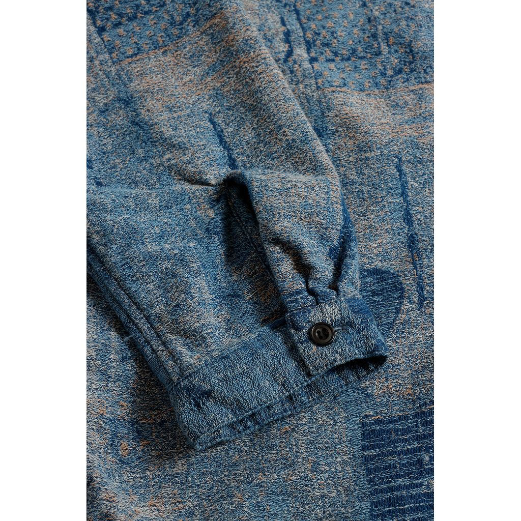 FDMTL BORO JAQUARD HAORI SHIRT 3YR WASH
