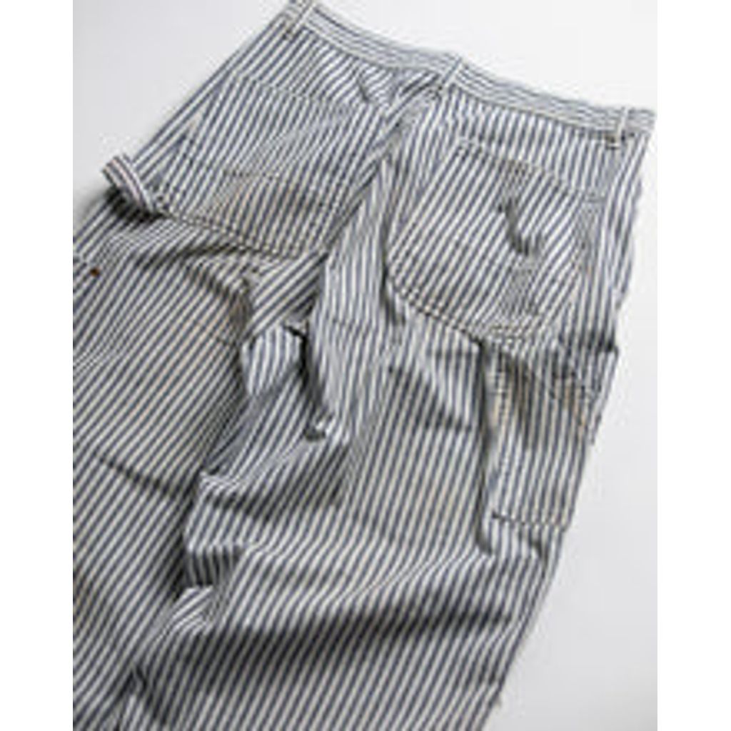 ANACHRONORM HICKORY REMAKED DOUBLEKNEE PAINTER PANTS HICKORY (REMAKE)