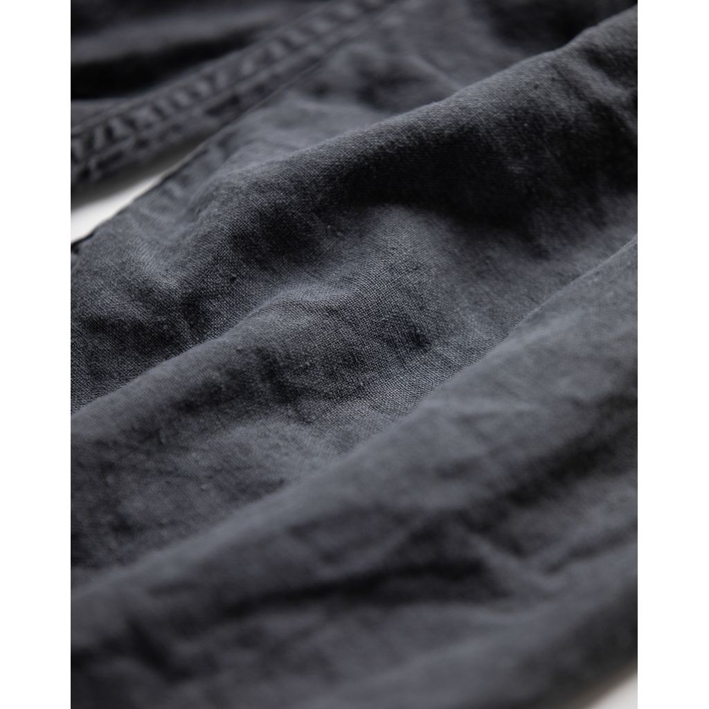 ANACHRONORM PIGMENT DYED LINEN TAPERED EASY PANTS