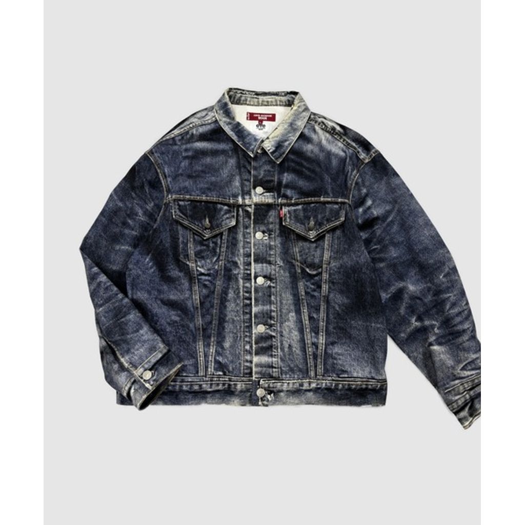 eYe JUNYA WATANABE MAN 『BerBerJin』『Levi's』70505 TRIPLE NAME DENIM PRINT JACKET