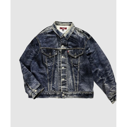 eYe JUNYA WATANABE MAN 『BerBerJin』『Levi's』70505 TRIPLE NAME DENIM PRINT JACKET