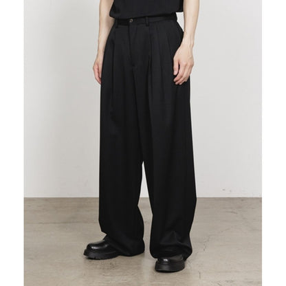 【予約販売】MARKAWARE  TRIPLE PLEATED WIDE TROUSERS