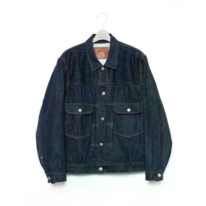 FUMITO GANRYU Watteau Pleats 2nd Jk - Indigo