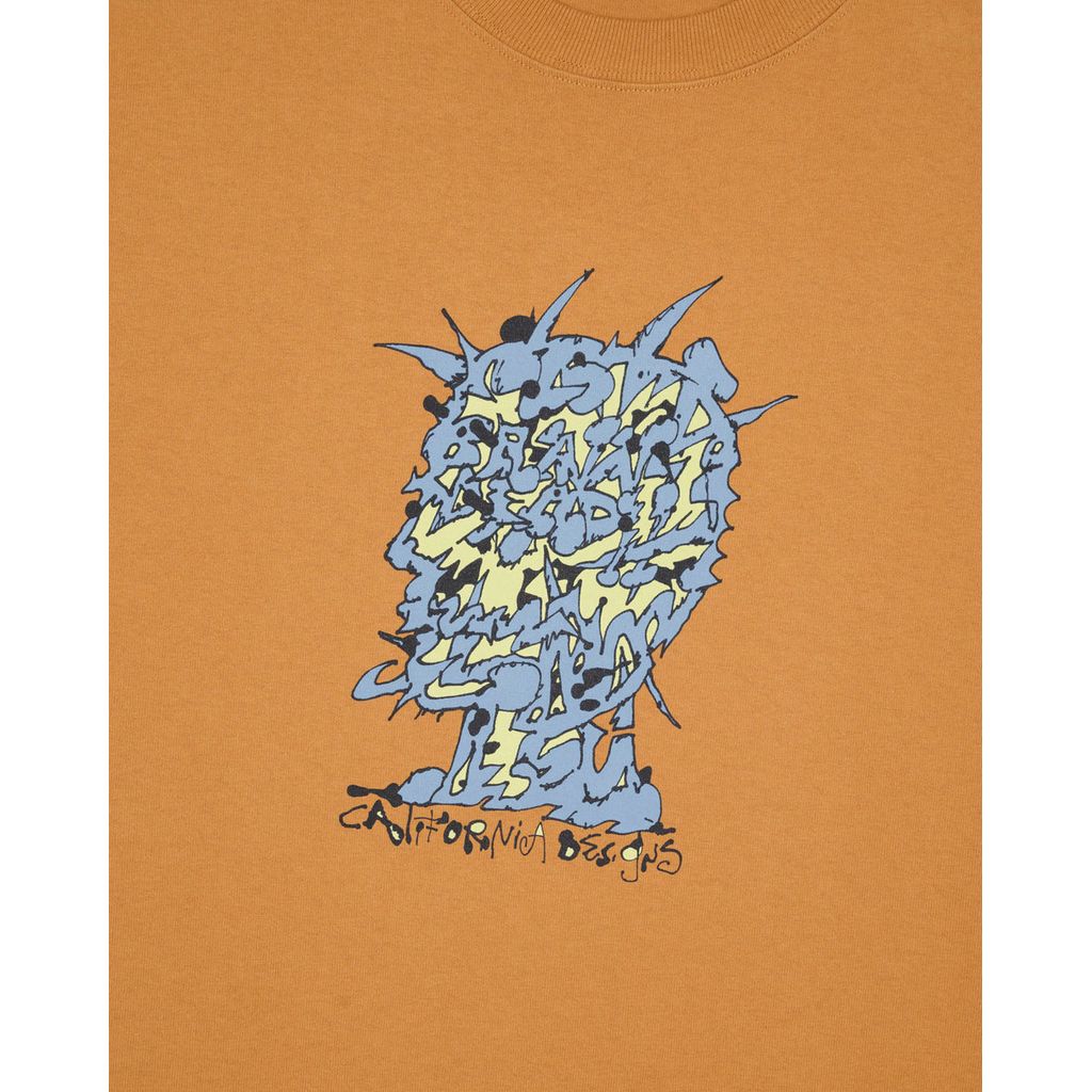 BRAIN DEAD  Scrambled Head T-shirt - Cumin