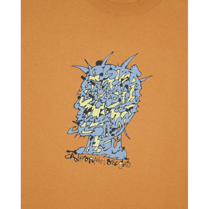 BRAIN DEAD  Scrambled Head T-shirt - Cumin
