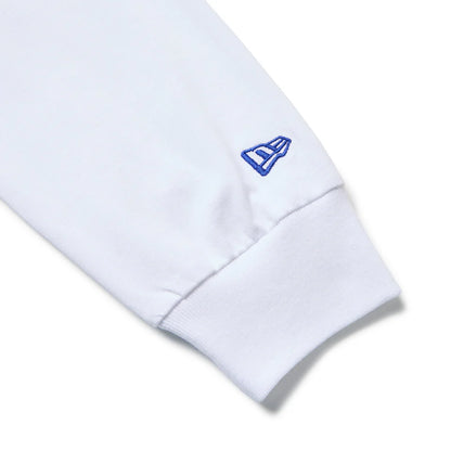 NEW ERA 長袖 コットン Tシャツ ロサンゼルス・ドジャース ホワイト レギュラーフィット