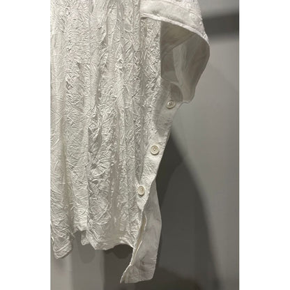 Ground Y CATCH WASHER BIG T WITH SIDE BUTTONS T-SHIRT