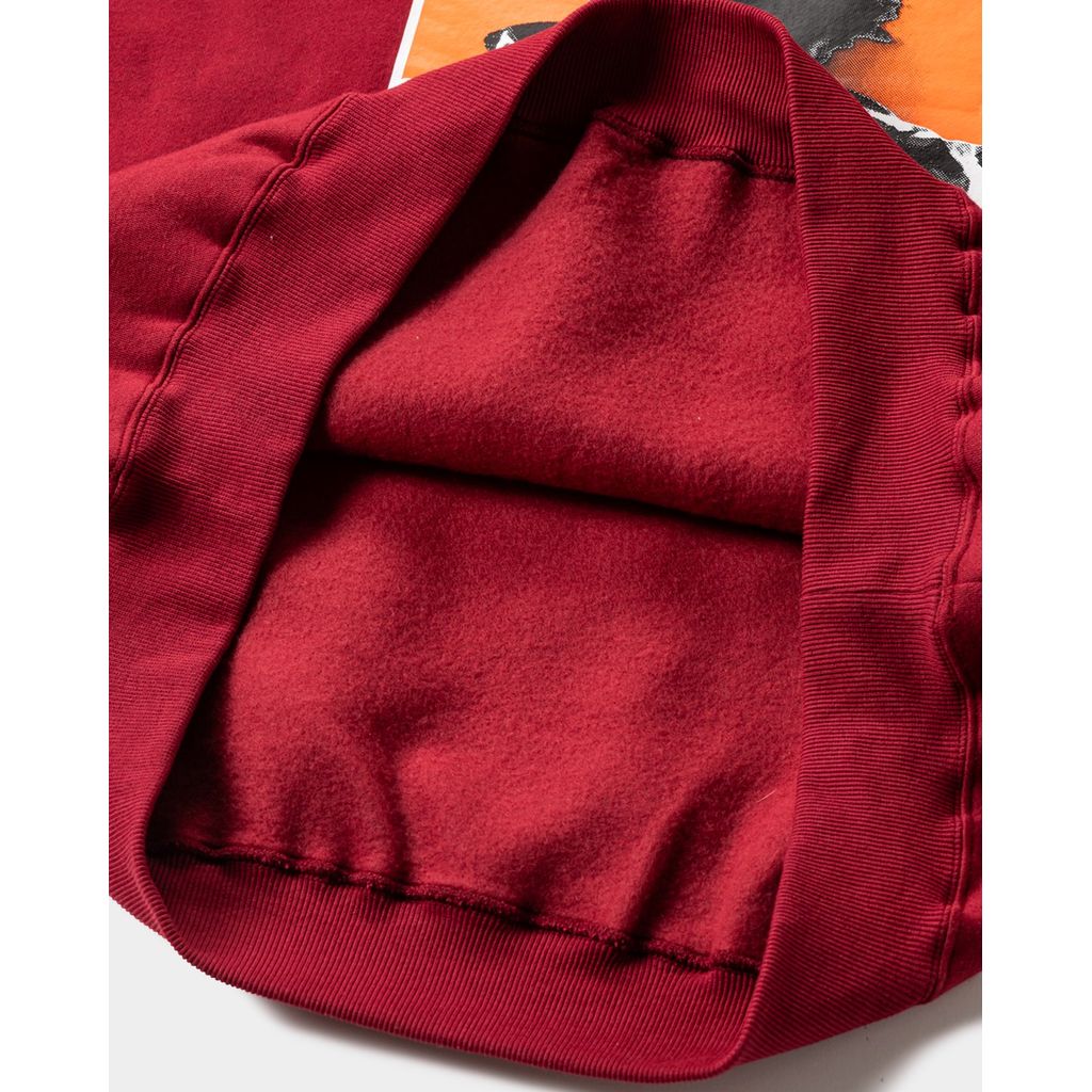 TIGHTBOOTH × KILLER BONG HAVE YOU SEEN HIM CREW SWEAT – MAROON
