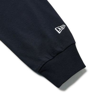 NEW ERA 長袖 コットン Tシャツ ニューヨーク・ヤンキース ネイビー レギュラーフィット