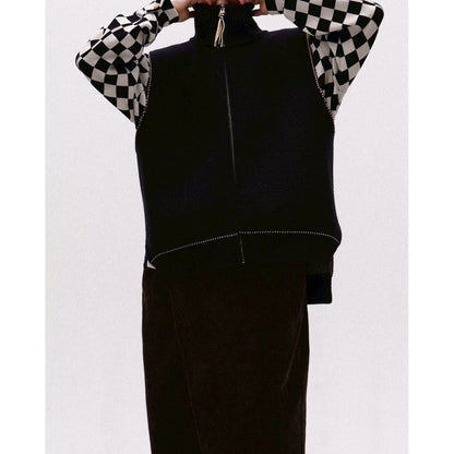 AMBERGLEAM Fringe knit Vest