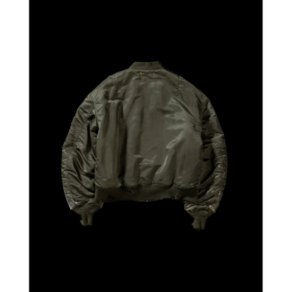 ANACHRONORM AN395 DIRTY NYLON MA-1 OLIVE