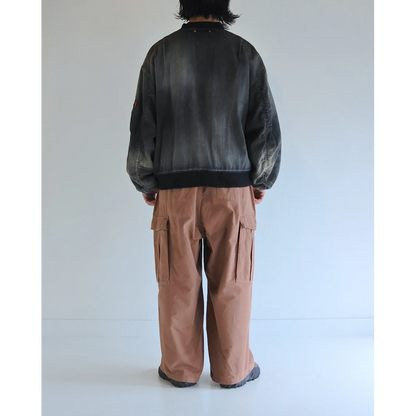 ANACHRONORM AN396-W AGING DUAL DENIM MA-1 BLACK (AGING)