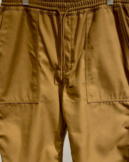 COMME des GARCONS HOMME エステルギャバ イージーパンツ BROWN