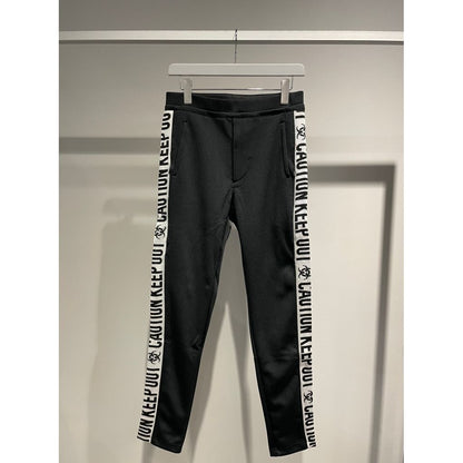 訳あり beauty:beast “CAUTION KEEP OUT”  TRACK NARROW PANTS