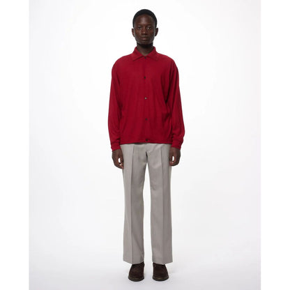 marka  Super 100s Washable Wool Jersey / Shirt Cardigan