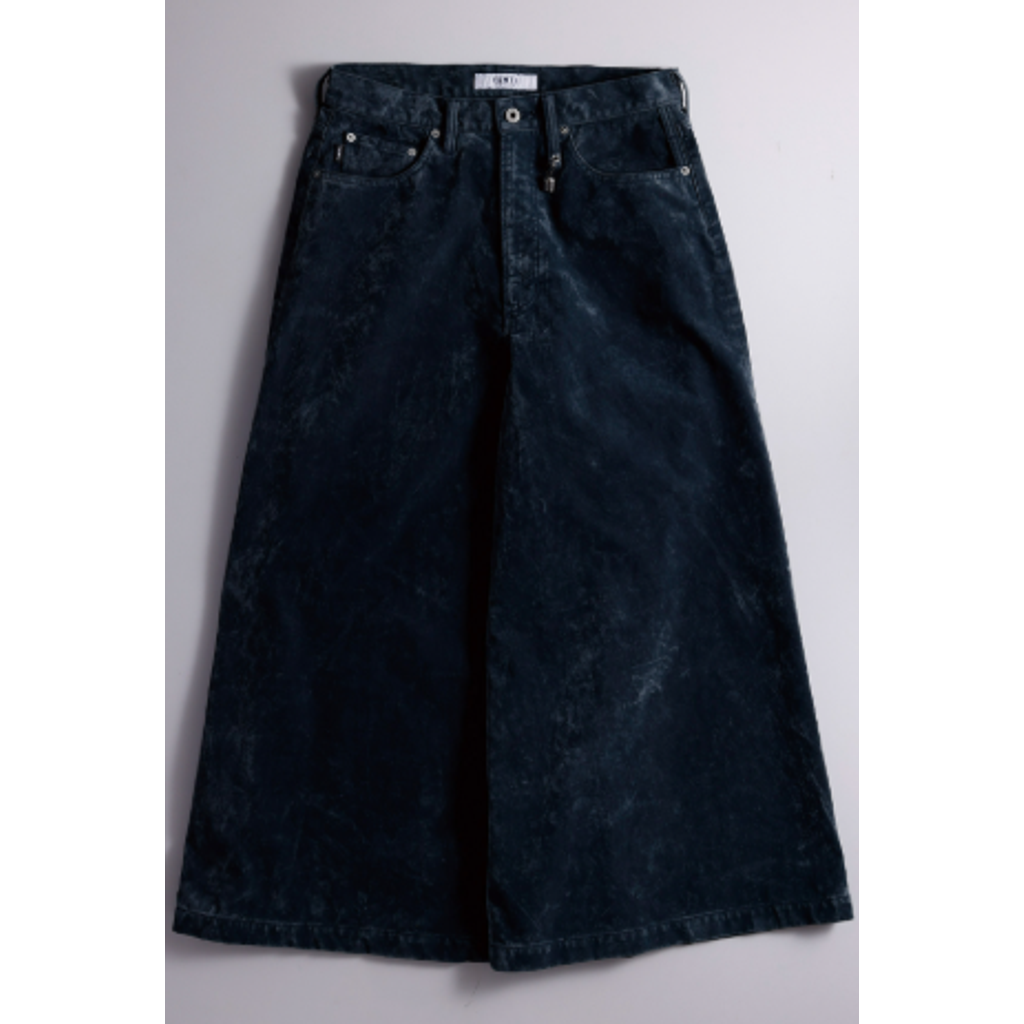 FDMTL FA26PN54R  FLOCK LEATHER HAKAMA PANTS RINSE