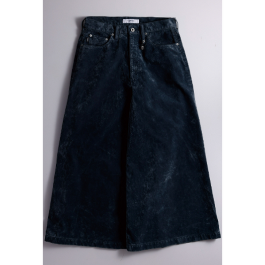 FDMTL FA26PN54R  FLOCK LEATHER HAKAMA PANTS RINSE