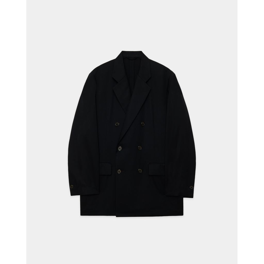 MARKAWARE  SUPER 160's WOOL GABARDINE DOUBLE BREASTED COMFORT JACKET