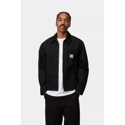CARHARTT WIP Detroit Jacket - Black / Black (rinsed)