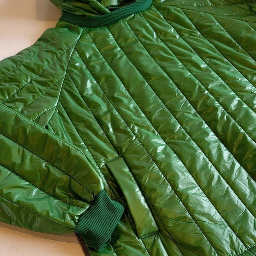VOO Ost QUILT HOODY - GREEN