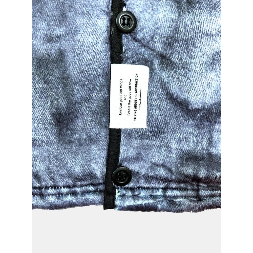 TALKING ABOUT THE ABSTRACTION TRANSFER FUR CARDIGAN SOUVENIR JACKET