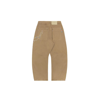 VANDY THE PINK Cotton Twill Stud Pants