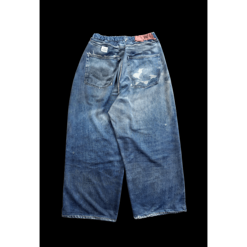 TALKING ABOUT THE ABSTRACTION DENIM PRINT WIDE PT